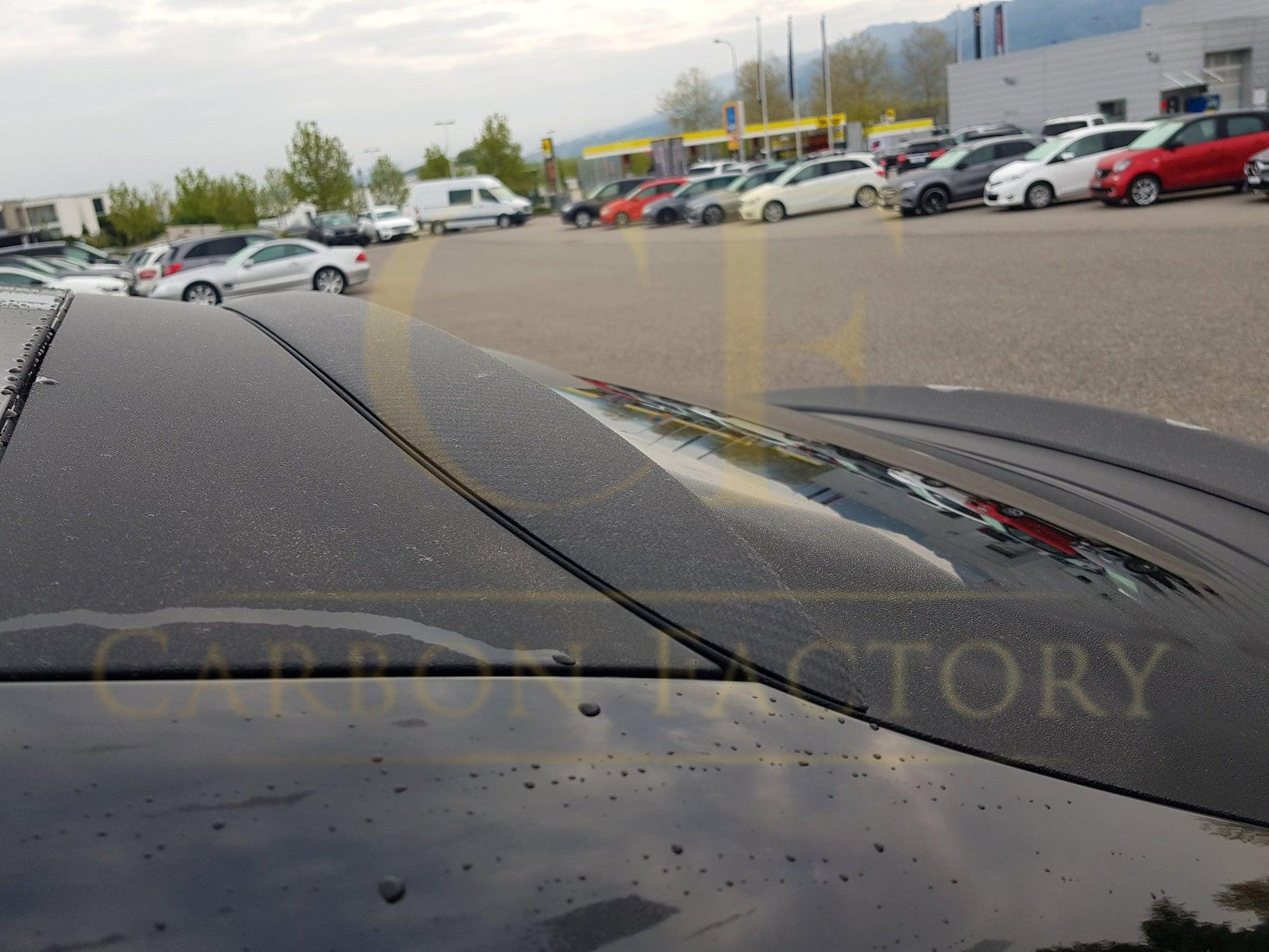 AMG Style Carbon Fibre Roof Spoiler for Mercedes Benz W253 GLC Coupe 16-23 - Carbon Factory