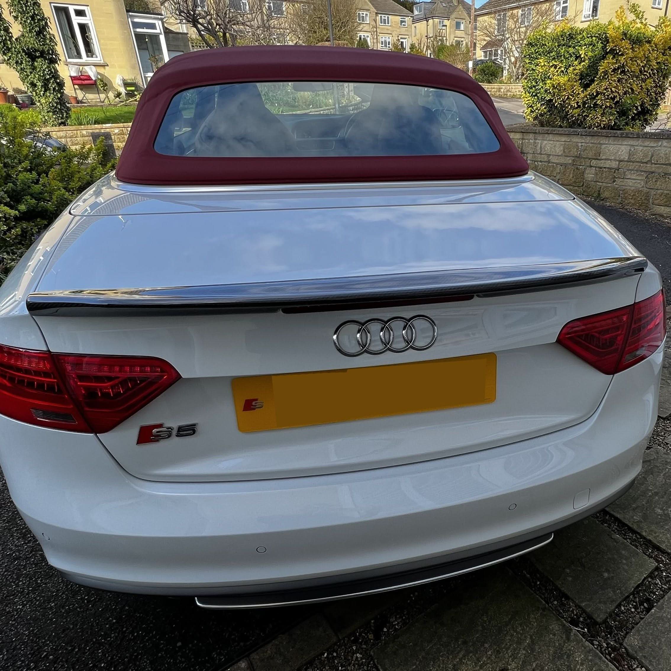 B Style Carbon Fibre Boot Spoiler for Audi B8 B8.5 A5 S5 Convertible 07-16 - Carbon Factory