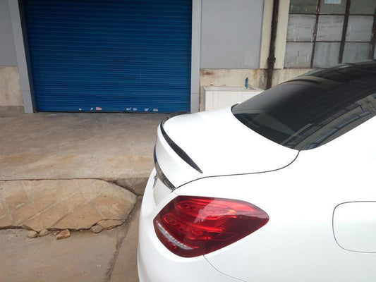 C63 Style Carbon Fibre Boot Spoiler for Mercedes Benz W205 C Class Saloon 15-21 - Carbon Factory
