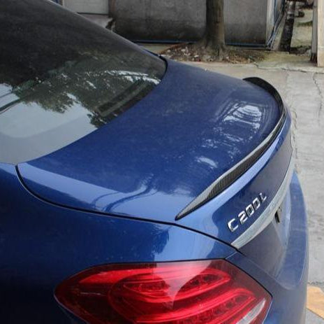C63 Style Carbon Fibre Boot Spoiler for Mercedes Benz W205 C Class Saloon 15-21 - Carbon Factory