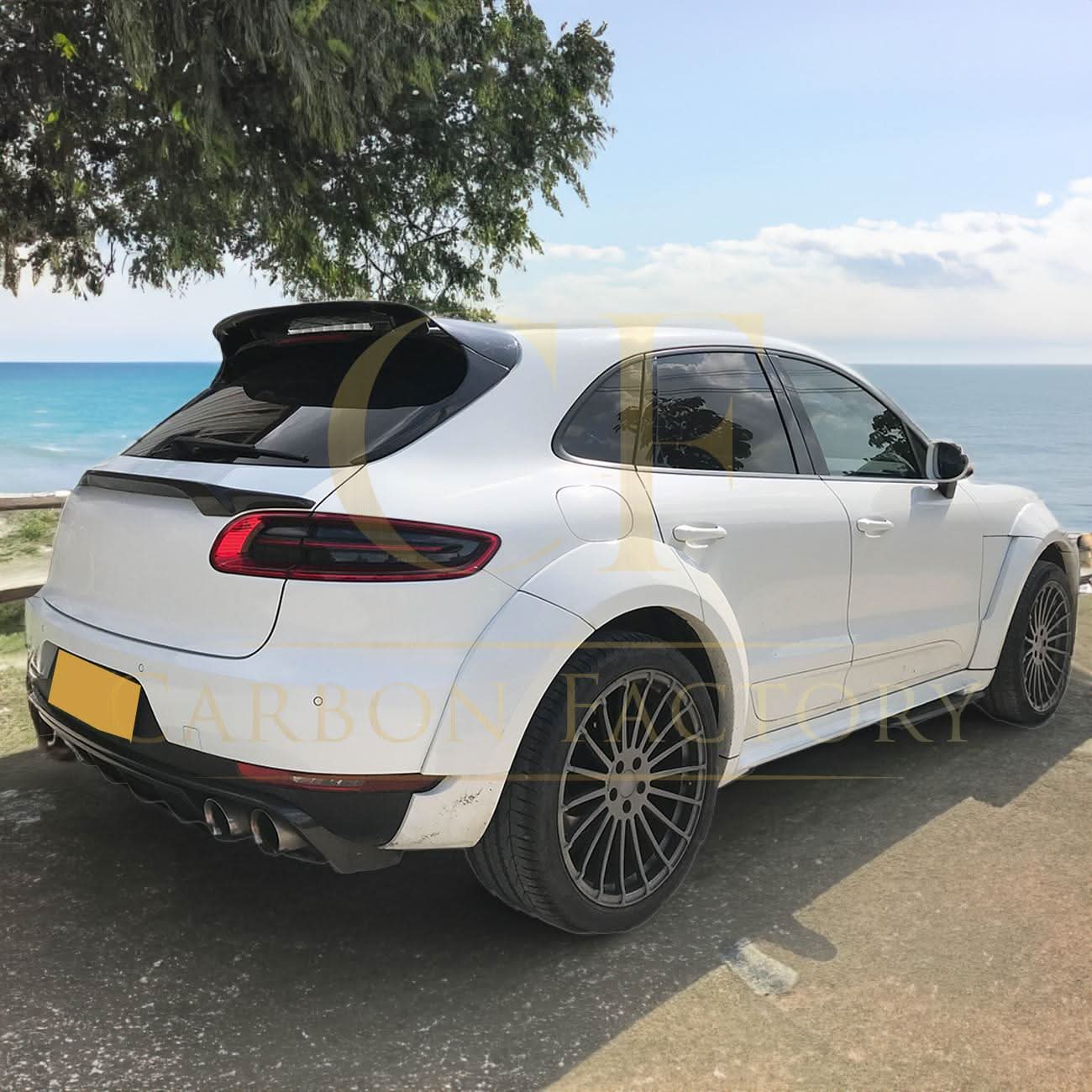 Carbon Fibre Roof Spoiler for Porsche Macan 14-20 - Carbon Factory