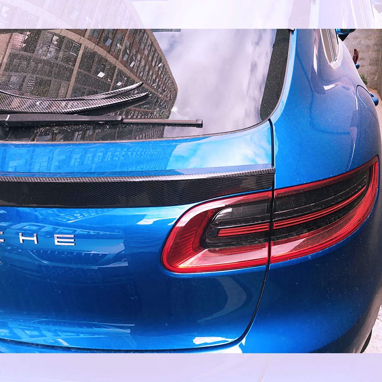 CF Style Carbon Fibre Mid Spoiler for Porsche Macan 14-20 - Carbon Factory