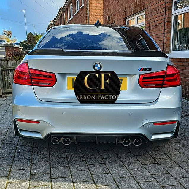CS Style Pre-Preg Carbon Fibre Boot Spoiler for BMW 3 Series F30 F80 Saloon inc M3 13-18 - Carbon Factory
