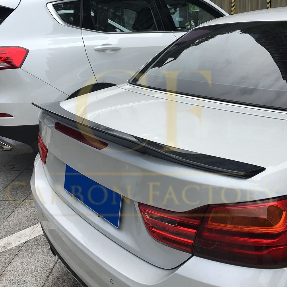 DS Style Carbon Fibre Boot Spoiler for BMW 4 Series F33 Convertible inc F83 M4 14-20 - Carbon Factory
