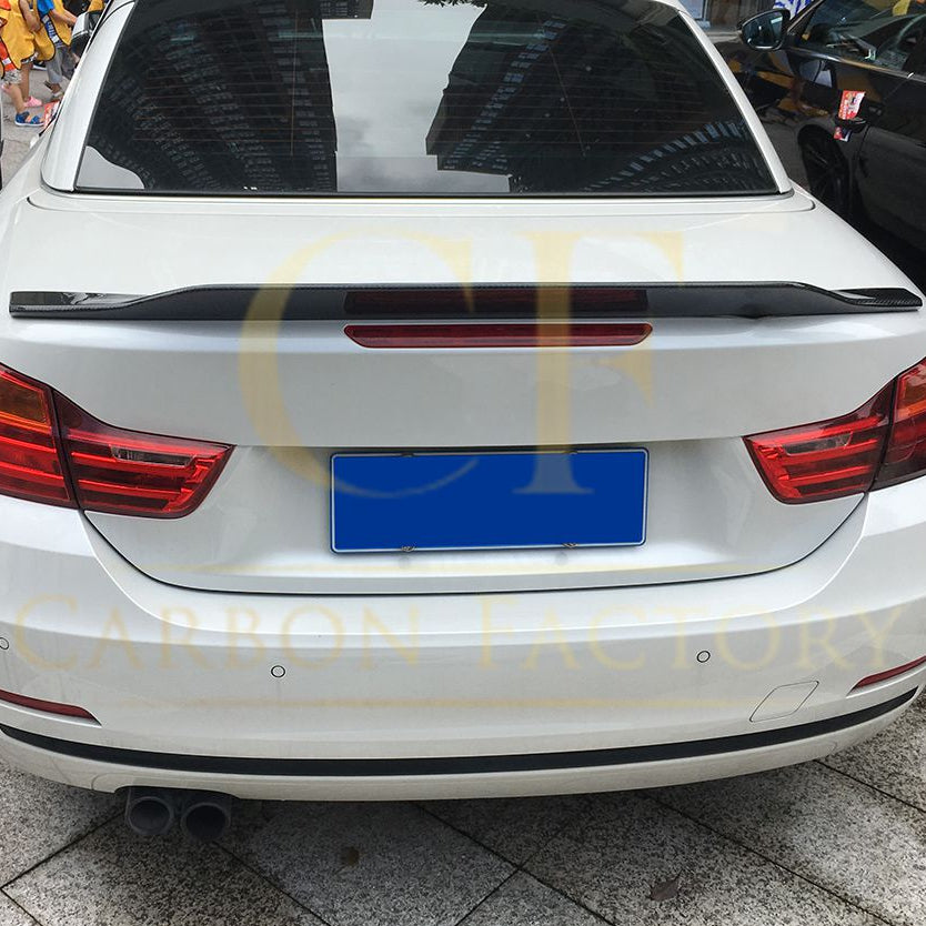 DS Style Carbon Fibre Boot Spoiler for BMW 4 Series F33 Convertible inc F83 M4 14-20 - Carbon Factory