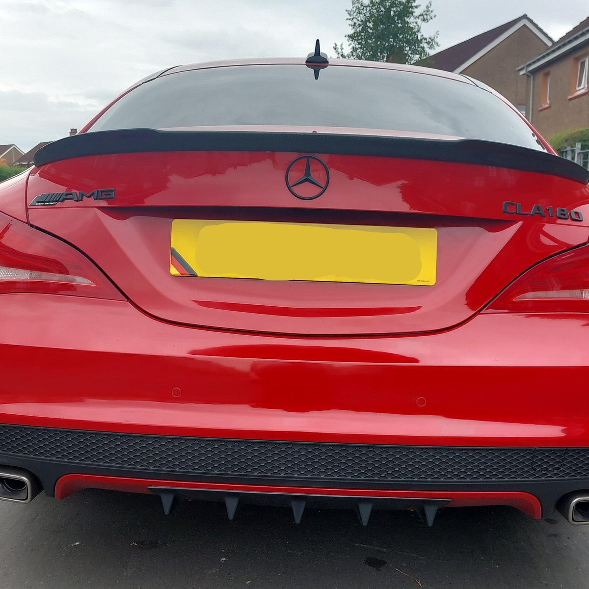 Real Carbon Fiber AeroBon Trunk Spoiler For 2013-2019 Mercedes CLA-Class C117 Traditional Bon Bons Real Carbon Fiber AeroBon Trunk Spoiler For 2013-2019 Mercedes CLA-Class C117 Traditional Bon Bons