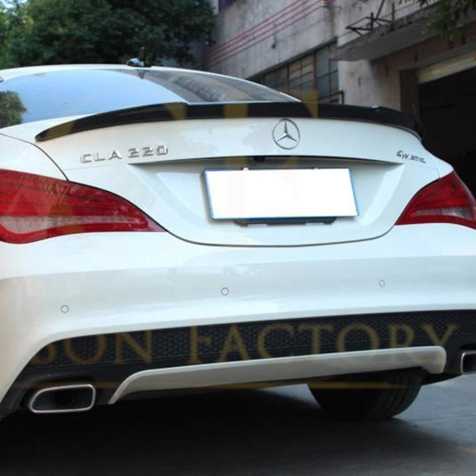 FD Style Carbon Fibre Boot Spoiler for Mercedes Benz W117 CLA 13-19 - Carbon Factory