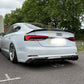 H Style Carbon Fibre Boot Spoiler for Audi B9 A5 S5 RS5 4 Door 17-24 - Carbon Factory