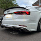 H Style Carbon Fibre Boot Spoiler for Audi B9 A5 S5 RS5 4 Door 17-24 - Carbon Factory