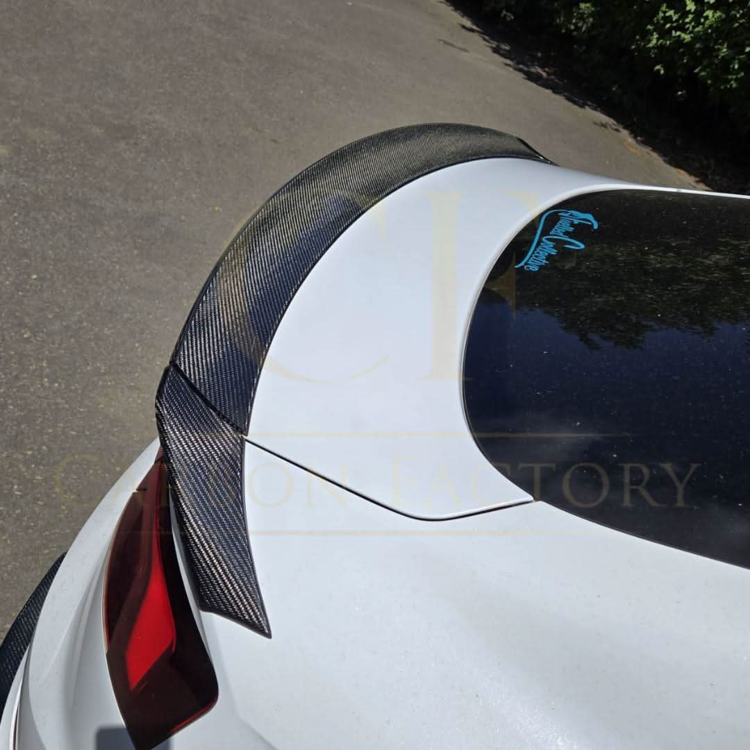H Style Carbon Fibre Boot Spoiler for Audi B9 A5 S5 RS5 4 Door 17-24 - Carbon Factory