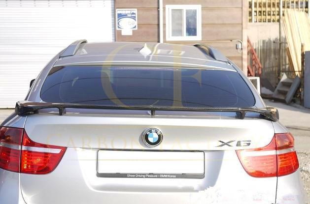 H Style Carbon Fibre Boot Spoiler for BMW E71 X6 09-14 - Carbon Factory