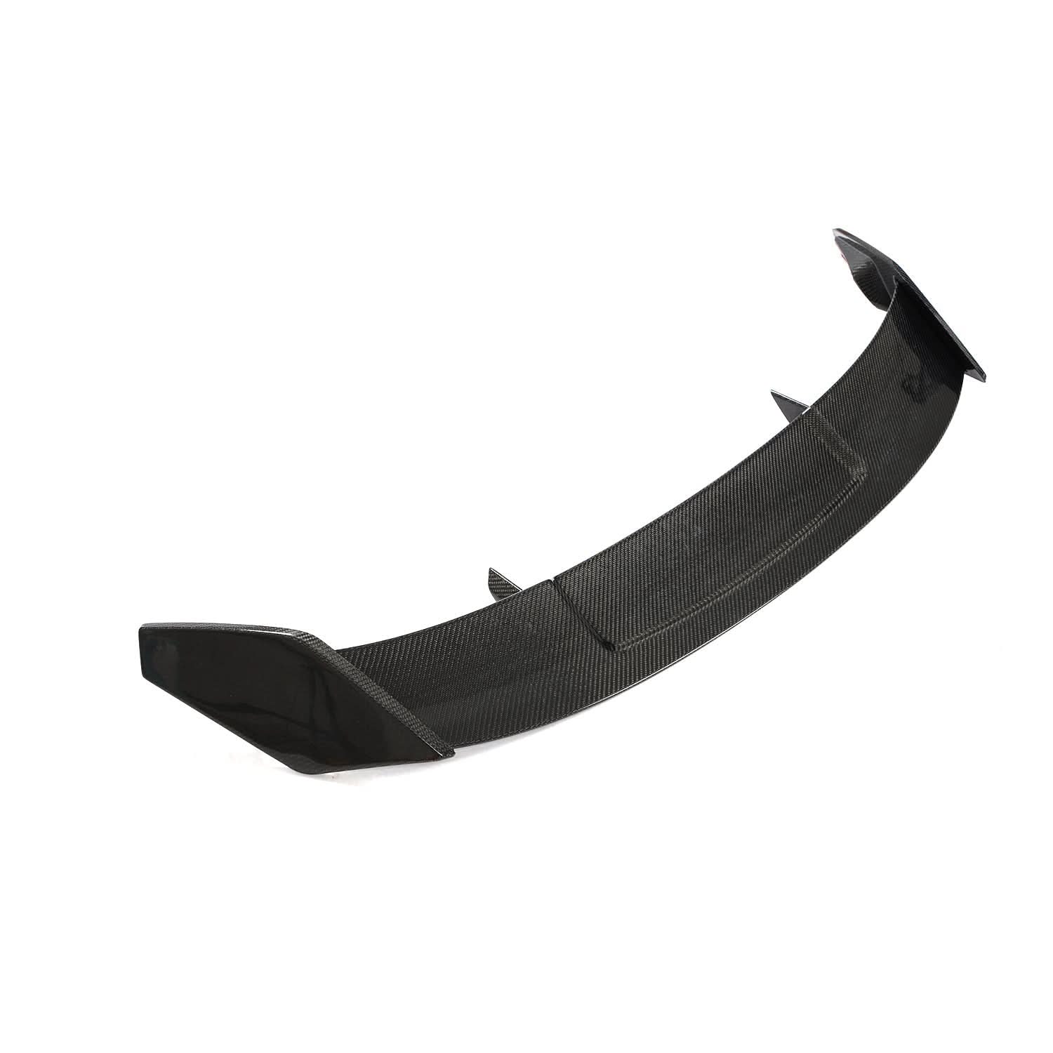 Carbon fibre boot spoiler for BMW F40 1 Series, MP Style, enhances aerodynamics and sportiness with sleek design.