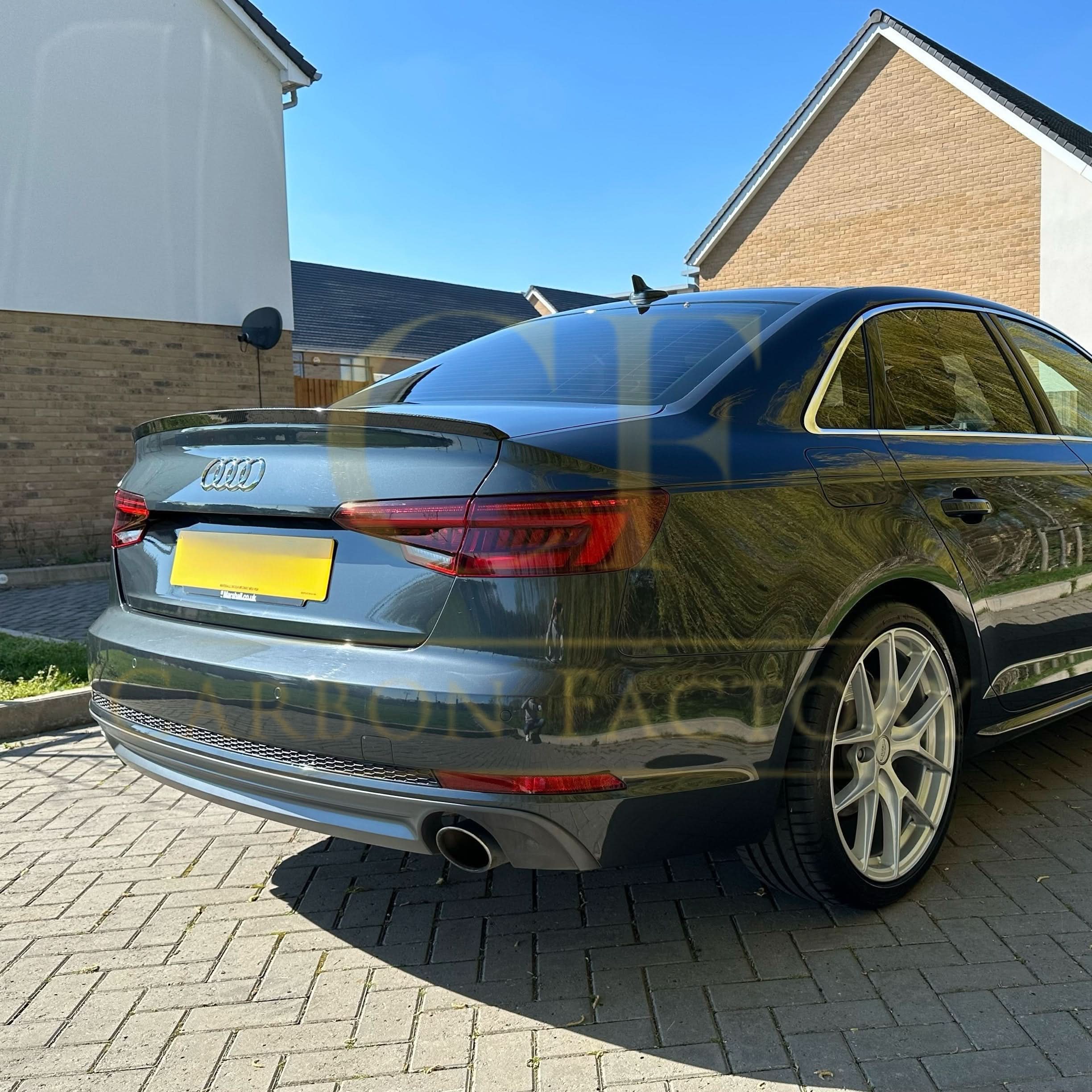 OEM Style Carbon Fibre Boot Spoiler for Audi A4 S4 B9 16-22 - Carbon Factory