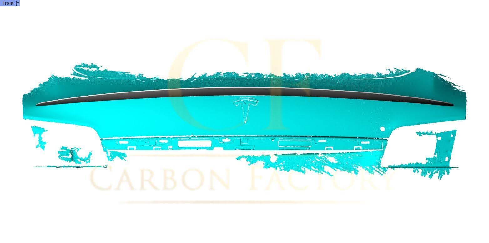 OEM Style Matt Carbon Fibre Boot Spoiler for Tesla Model S 13-Present - Carbon Factory