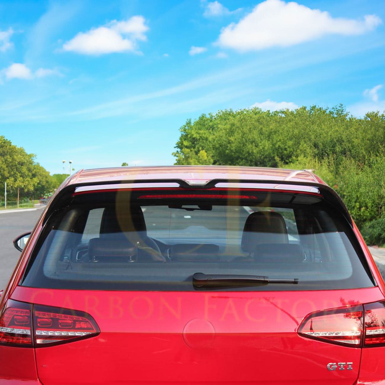 OT Style Carbon Fibre Boot Spoiler for VW Golf MK7 GTI GTD & R 14-20 - Carbon Factory