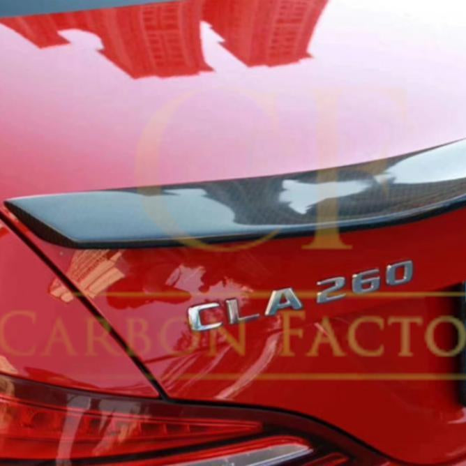 PSM Style Carbon Fibre Boot Spoiler for Mercedes Benz W117 CLA 13-19 - Carbon Factory
