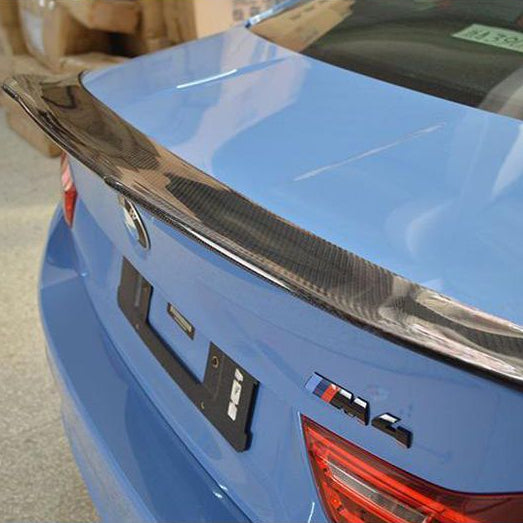 PSM Style Pre-Preg Carbon Fibre Boot Spoiler for BMW F82 M4 Coupe 14-20 - Carbon Factory