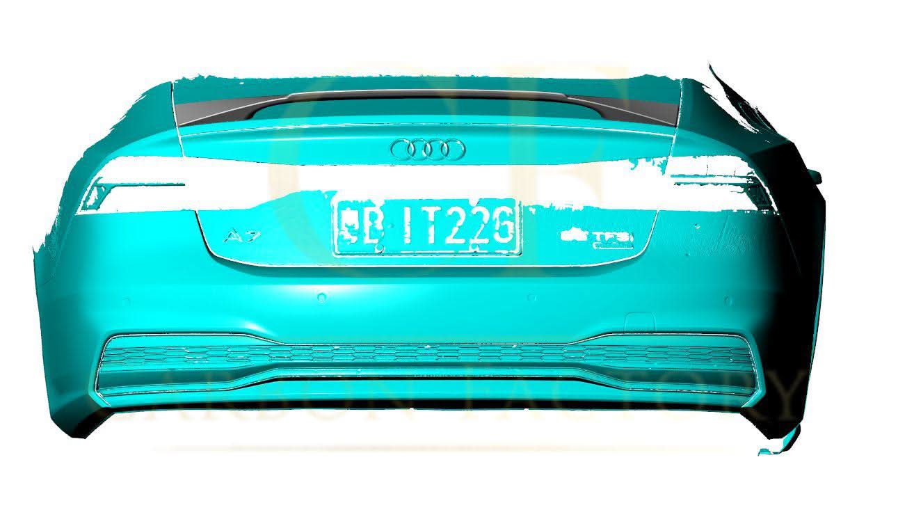 R Style Carbon Fibre Boot Spoiler for Audi 4K A7 S7 RS7 19-22 - Carbon Factory