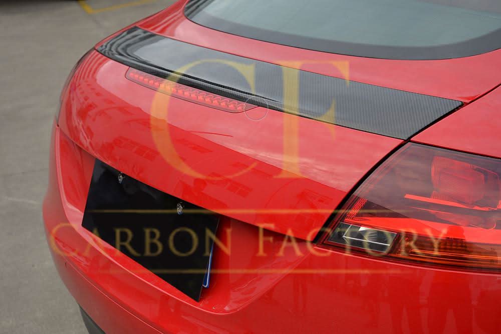 R Style Carbon Fibre Boot Spoiler for Audi 8J TT TTS MK2 07-14 - Carbon Factory