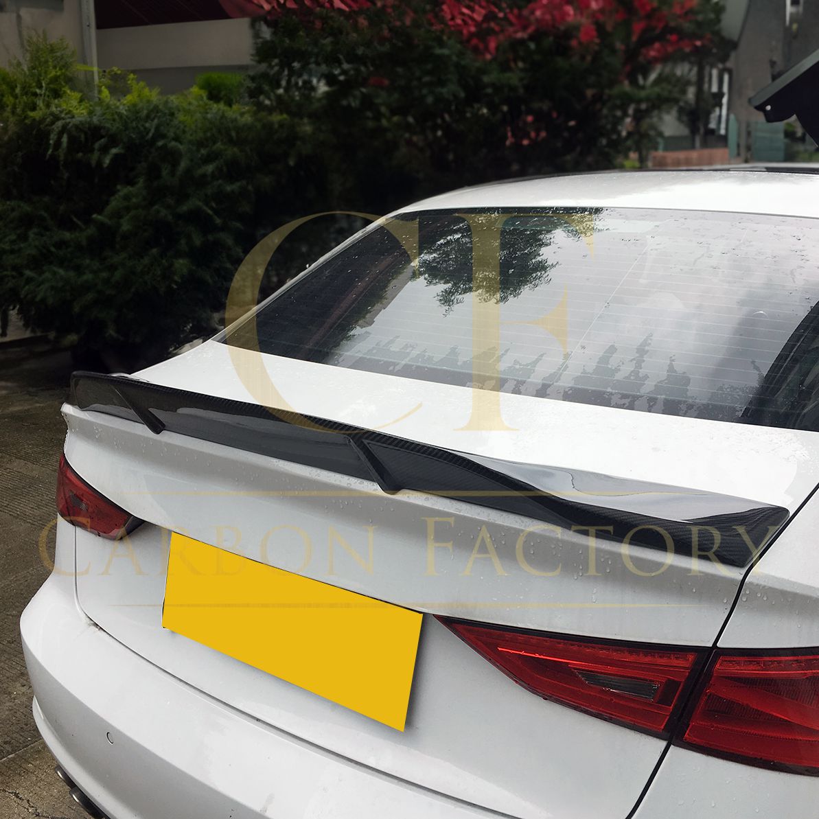 R Style Carbon Fibre Boot Spoiler for Audi A3 S3 RS3 Saloon 13-20 - Carbon Factory
