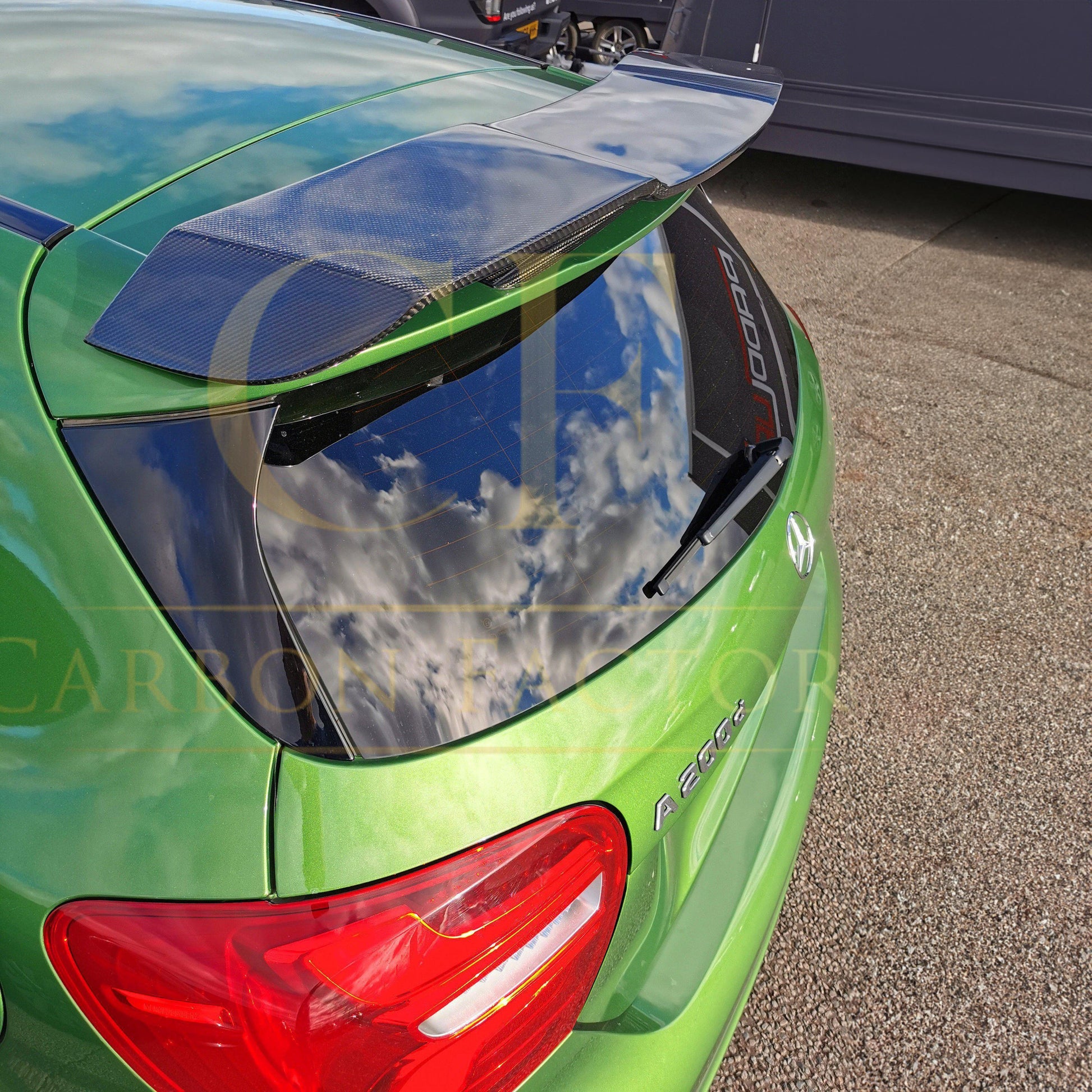 RZ Style Carbon Fibre Roof Spoiler for Mercedes Benz W176 A Class 13-18 - Carbon Factory