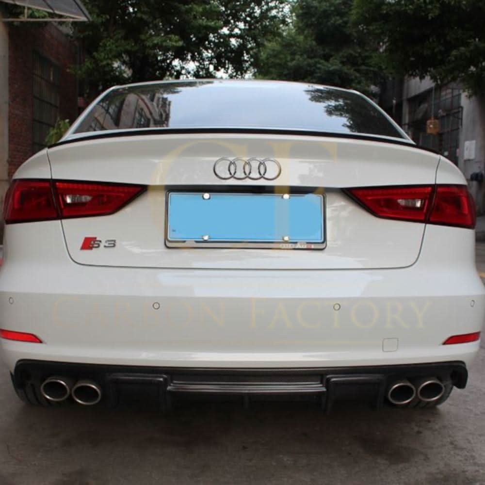 S3 Style Carbon Fibre Boot Spoiler for Audi A3 S3 RS3 Saloon 13-20 - Carbon Factory