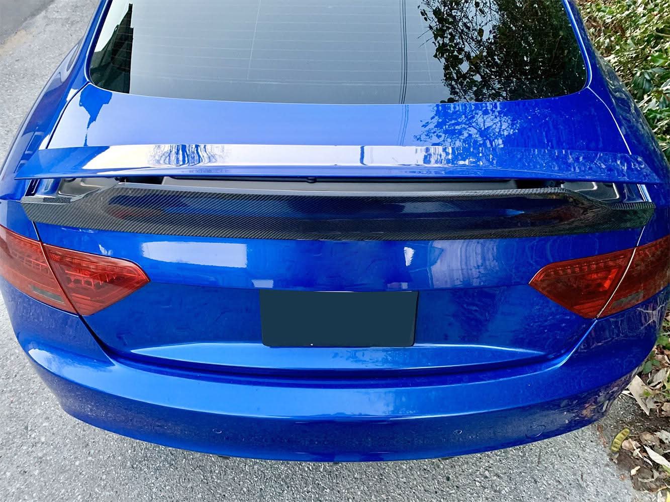 V Style Carbon Fibre Boot Spoiler for Audi B8.5 RS5 Coupe 12-16 - Carbon Factory