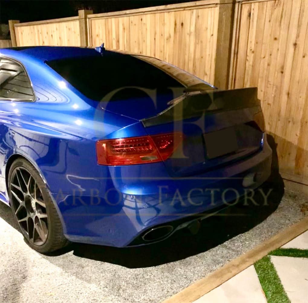 V Style Carbon Fibre Boot Spoiler for Audi B8.5 RS5 Coupe 12-16 - Carbon Factory