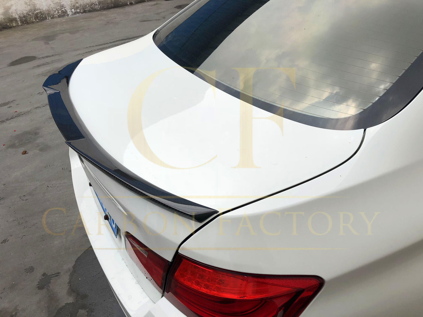 V Style Carbon Fibre Boot Spoiler for BMW 5 Series F10 inc M5 10-17 - Carbon Factory