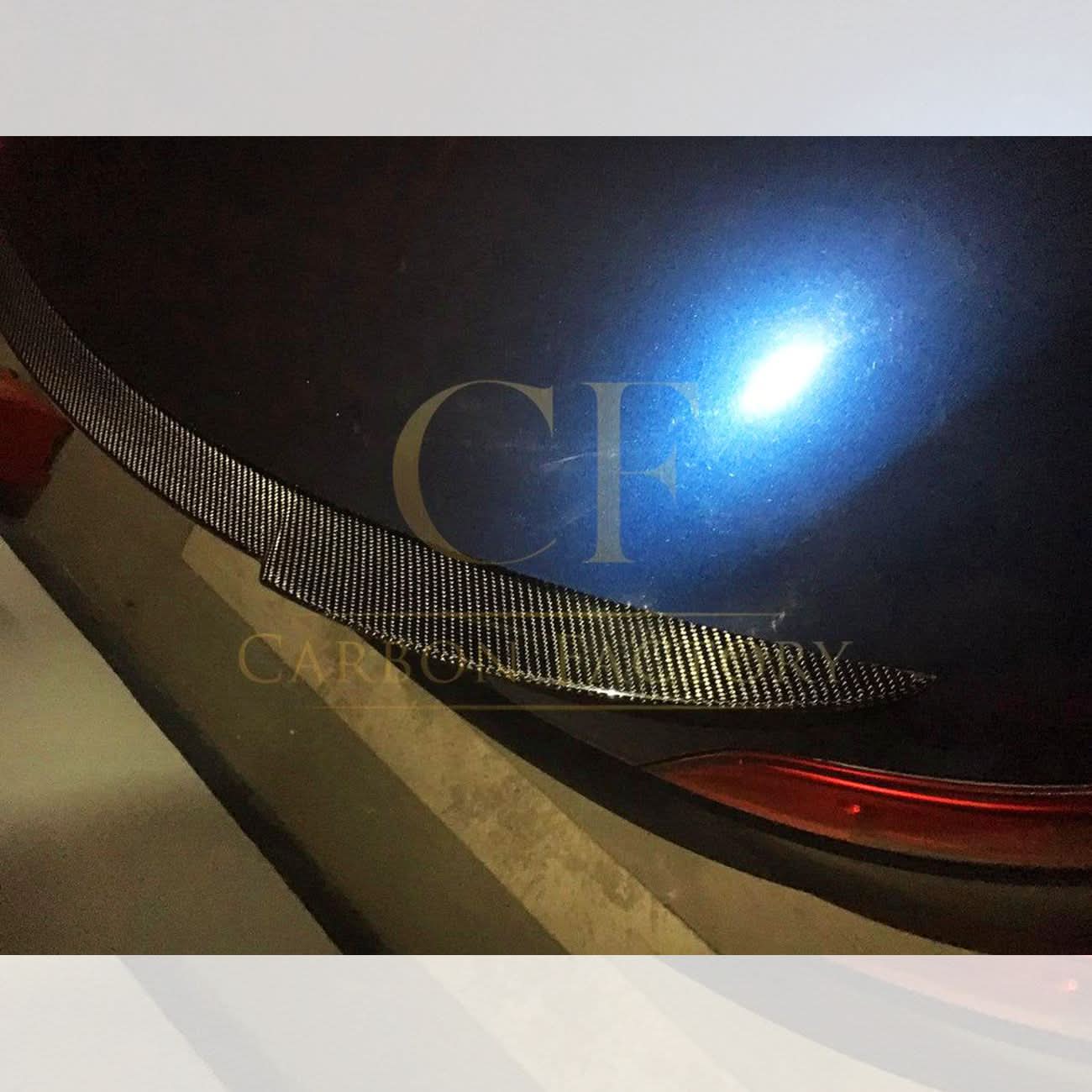 V Style carbon fiber boot spoiler for BMW E89 Z4 (2009-2015) showing sleek, aerodynamic design on the rear of the car.
