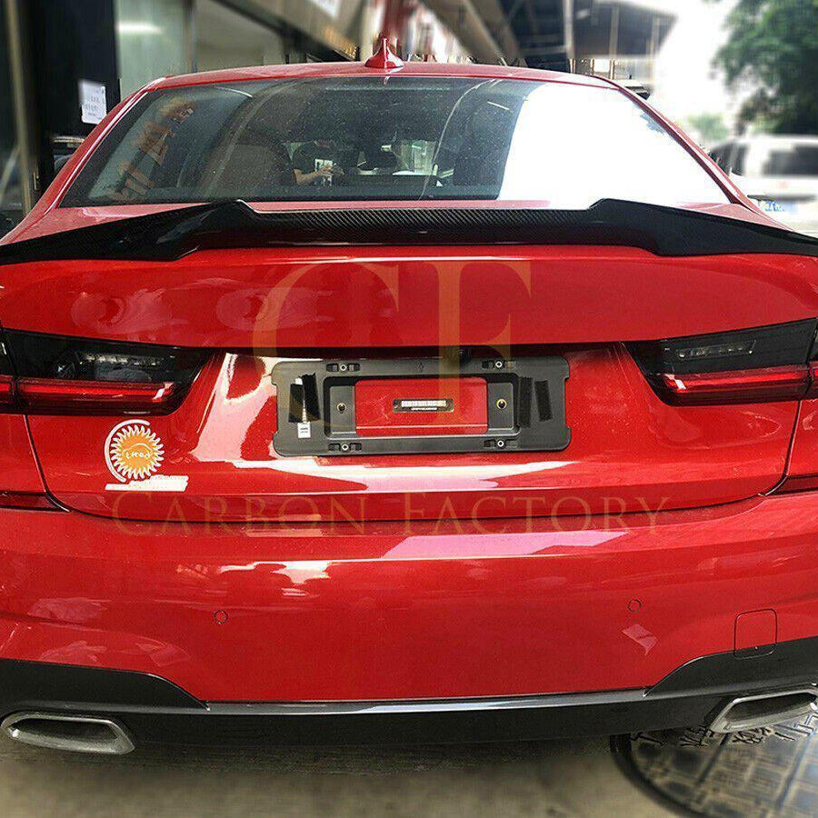V Style Carbon Fibre Boot Spoiler for BMW G20 3 Series G80 M3 19-Present - Carbon Factory