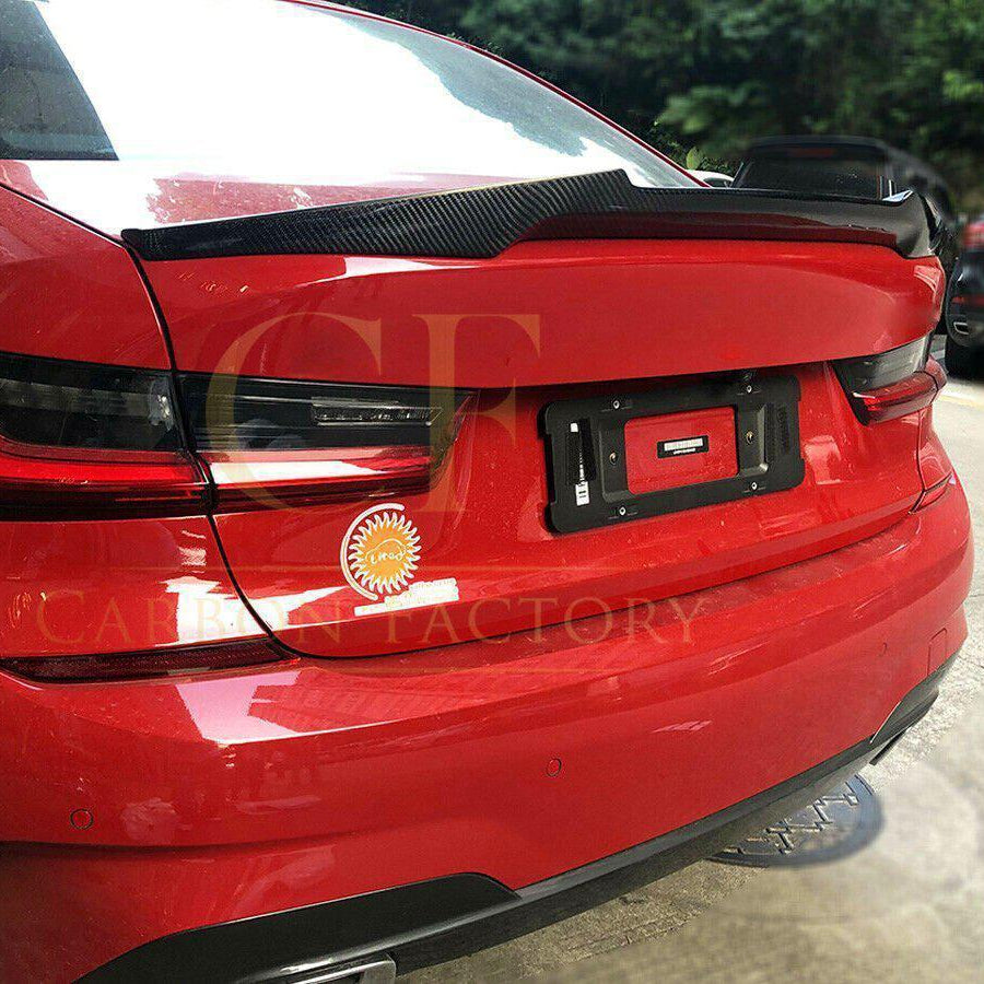 V Style Carbon Fibre Boot Spoiler for BMW G20 3 Series G80 M3 19-Present - Carbon Factory