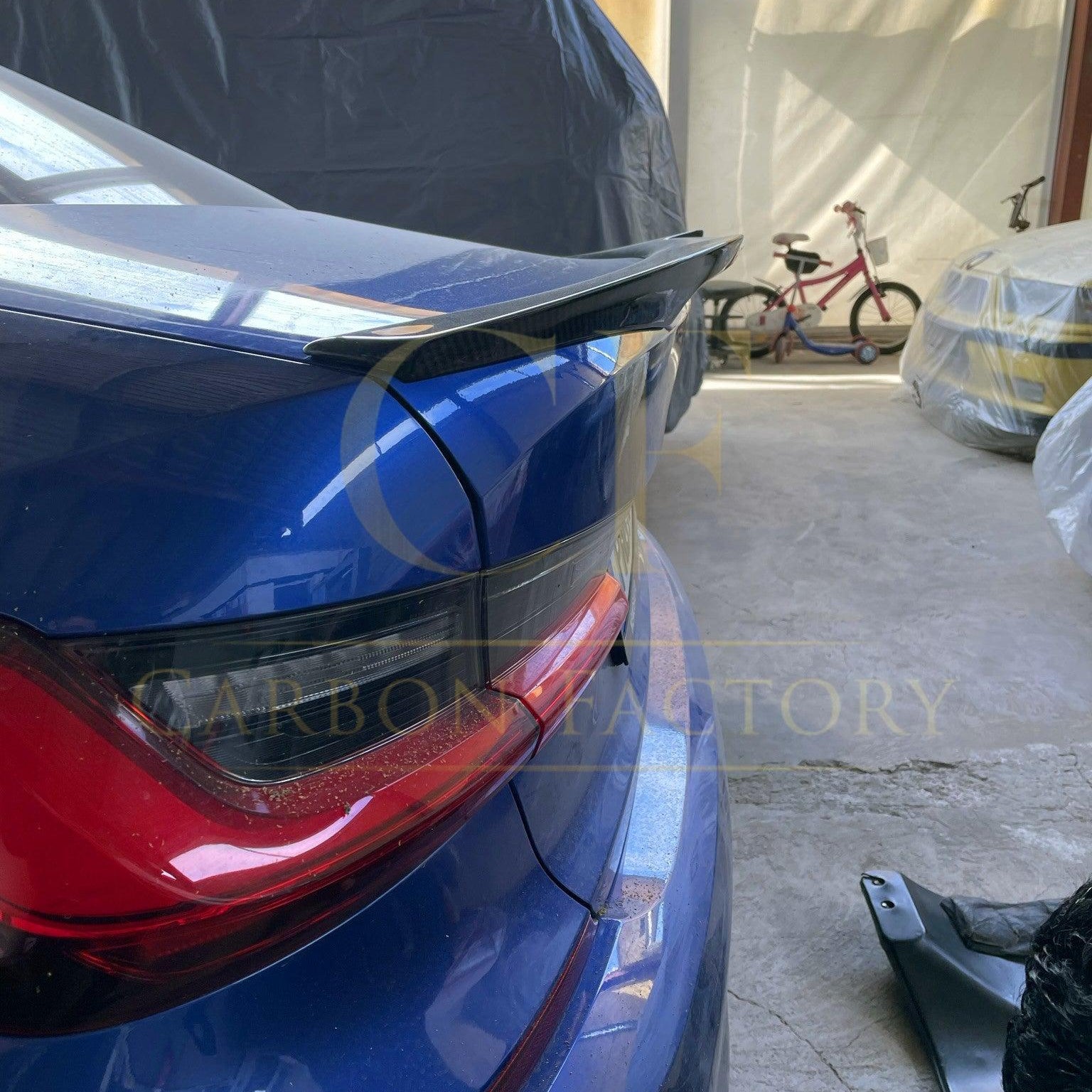 V Style Carbon Fibre Boot Spoiler for BMW G20 3 Series G80 M3 19-Present - Carbon Factory