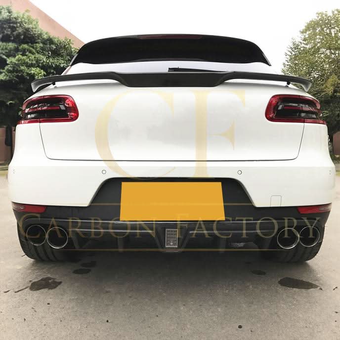 V Style Carbon Fibre Mid Spoiler for Porsche Macan 14-20 - Carbon Factory