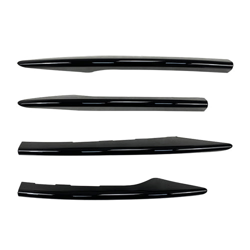 Gloss Black Front Bumper Side Grill Trims for Mercedes Benz W213 C238 E Class AMG 16-20 - Carbon Factory