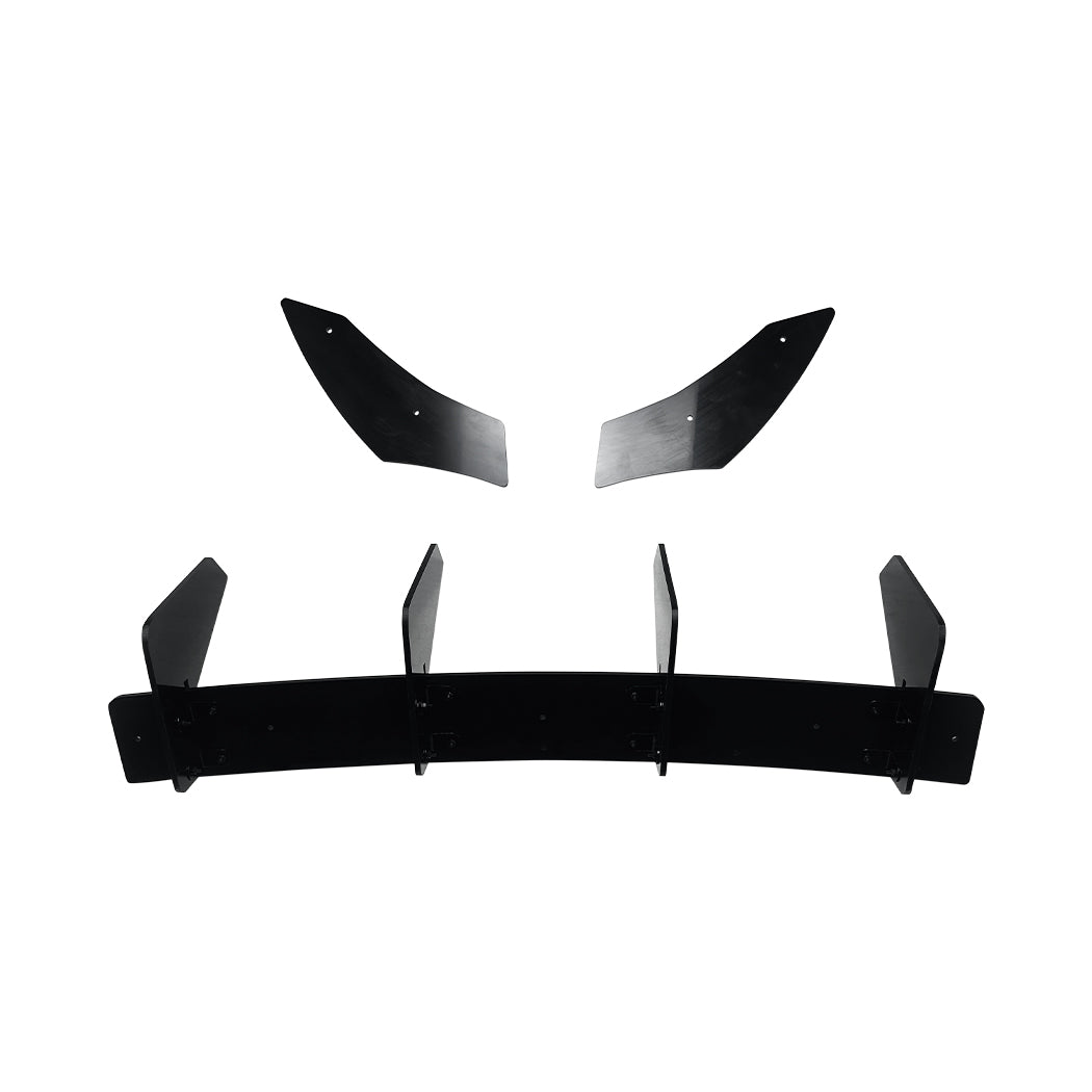 V Style Gloss Black Diffuser for VW Polo MK6.5 R Line 22-26