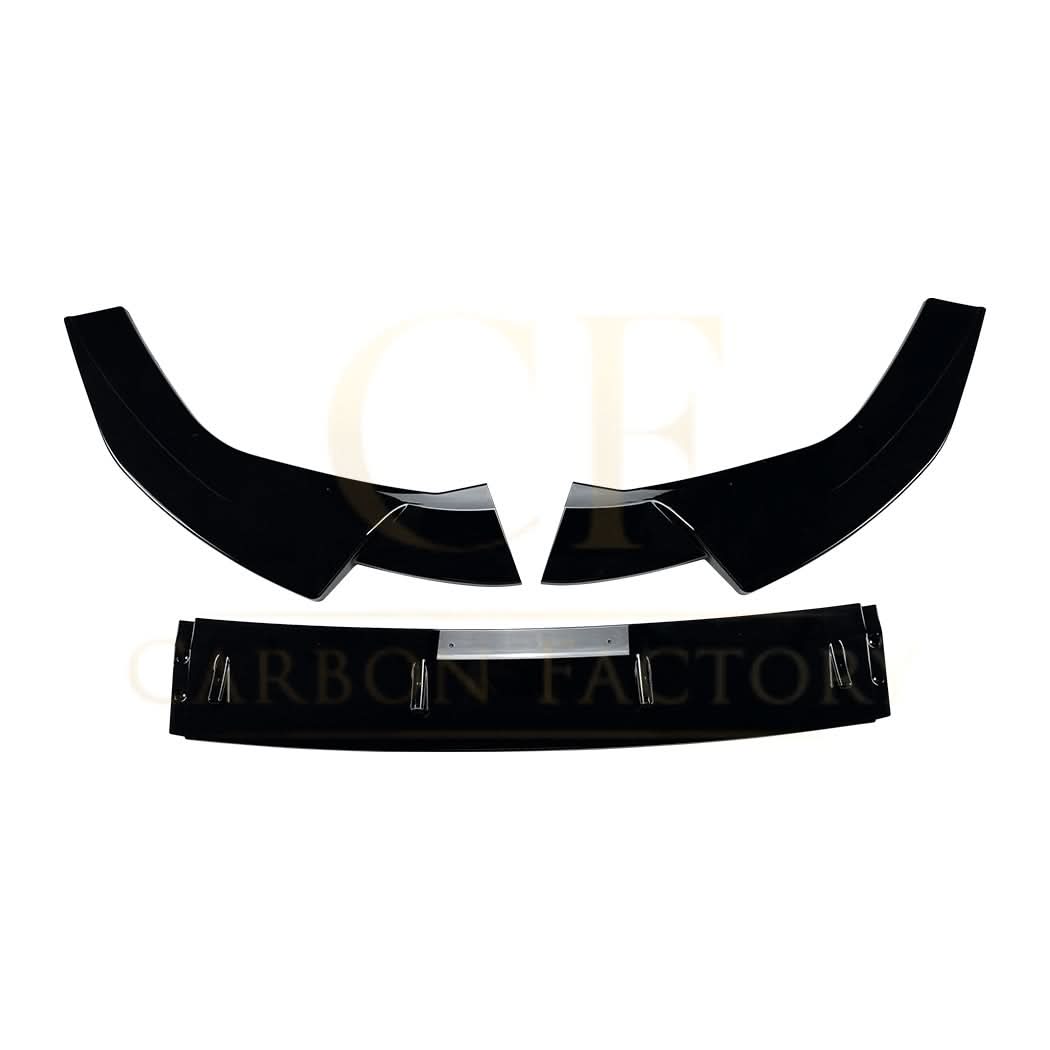 V Style Gloss Black Front Splitter for Audi 8Y RS3 20-24 - Carbon Factory