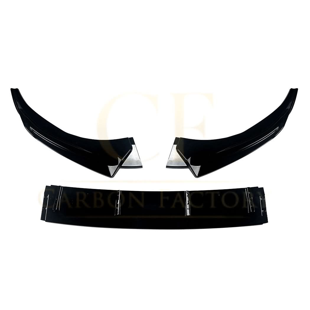 V Style Gloss Black Front Splitter for Audi A3 8Y S Line S3 25-Present - Carbon Factory