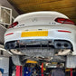 AMG Style Gloss Black Rear Diffuser & Exhaust Tips for Mercedes Benz W205 C Class & C63 Coupe 15-21 - Carbon Factory