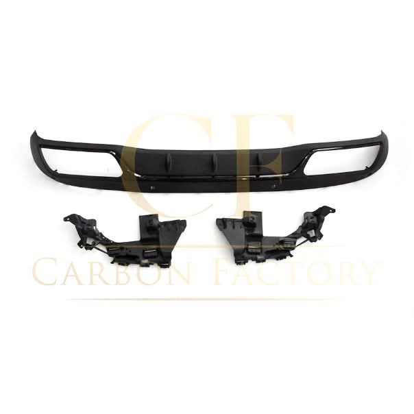 CF Style Gloss Black Rear Diffuser & Exhaust Tips for Mercedes Benz W205 C Class & C63 Saloon & Estate 15-21 - Carbon Factory