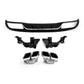 Z Style Gloss Black Rear Diffuser & Exhaust Tips for Mercedes Benz W205 C Class & C63 Saloon & Estate 15-21 - Carbon Factory