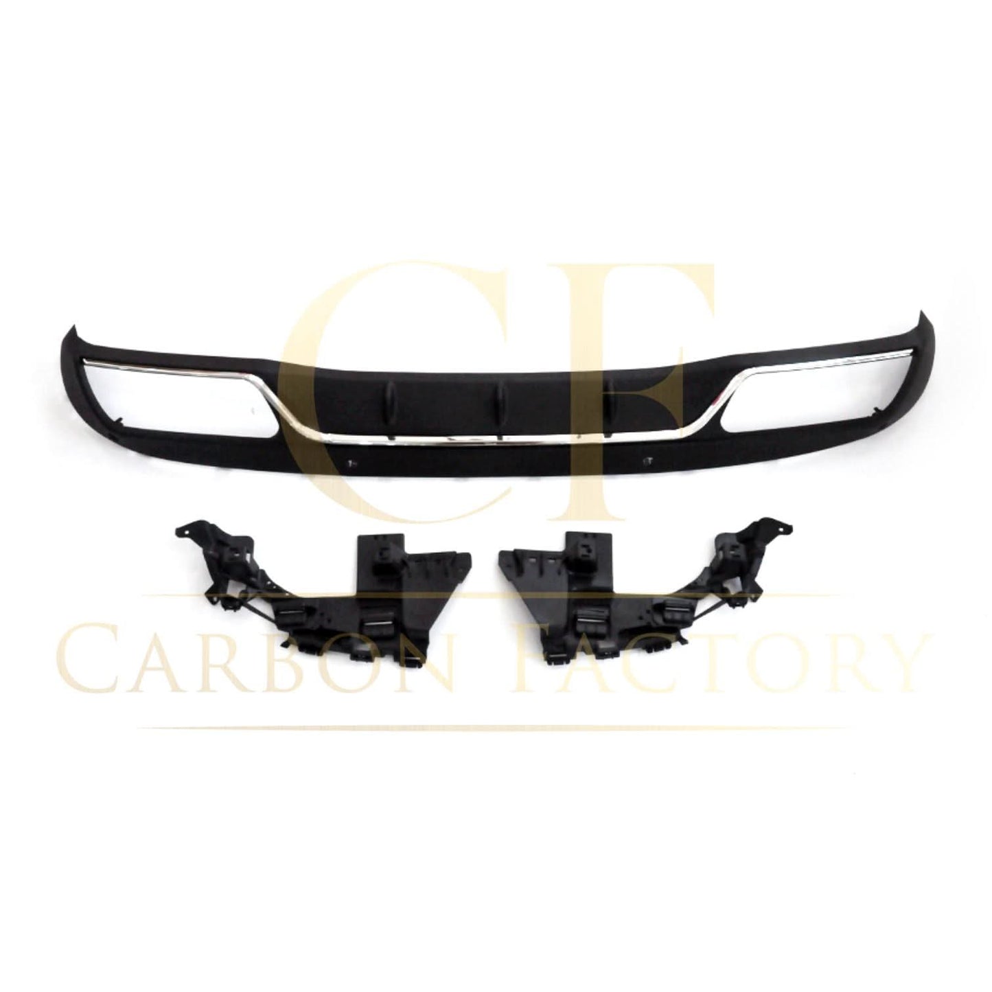 Z Style Gloss Black Rear Diffuser & Exhaust Tips for Mercedes Benz W205 C Class & C63 Saloon & Estate 15-21 - Carbon Factory