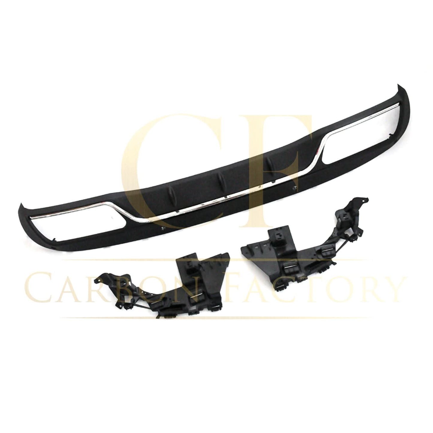 Z Style Gloss Black Rear Diffuser & Exhaust Tips for Mercedes Benz W205 C Class & C63 Saloon & Estate 15-21 - Carbon Factory