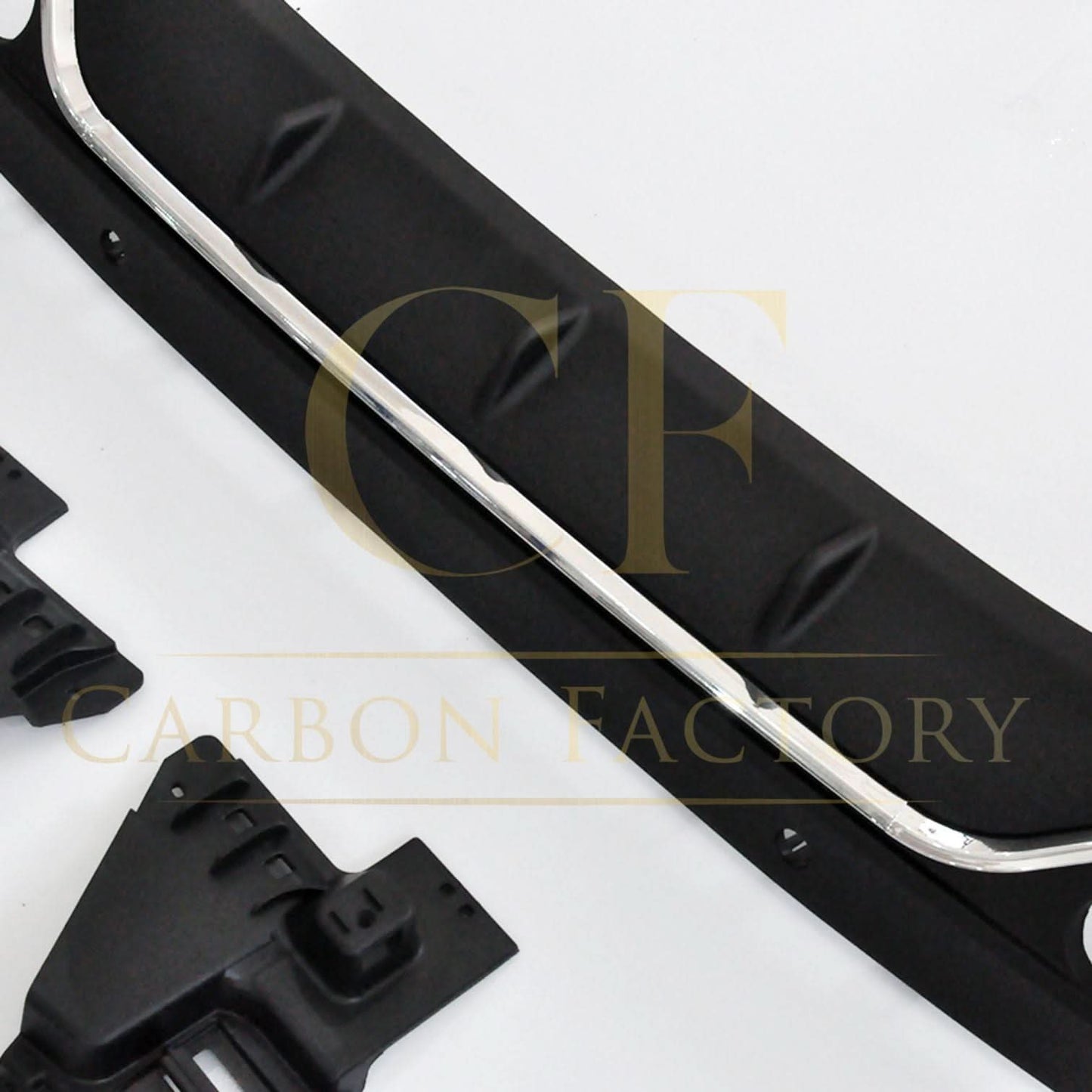 Z Style Gloss Black Rear Diffuser & Exhaust Tips for Mercedes Benz W205 C Class & C63 Saloon & Estate 15-21 - Carbon Factory