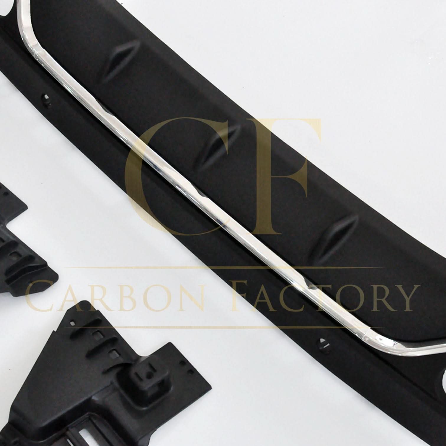 Z Style Gloss Black Rear Diffuser & Exhaust Tips for Mercedes Benz W205 C Class & C63 Saloon & Estate 15-21 - Carbon Factory