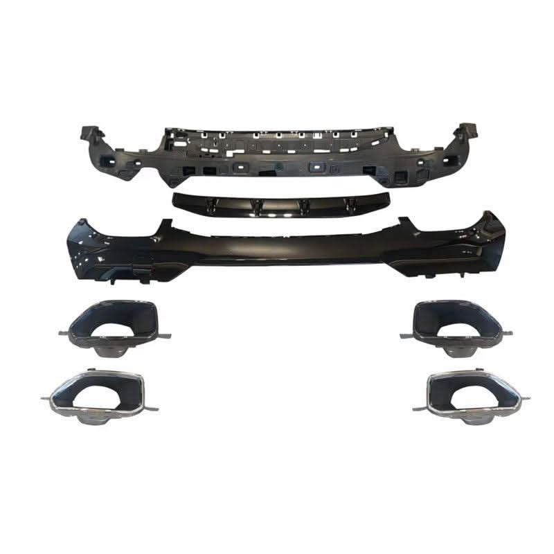 440 Style Gloss Black Rear Diffuser with Exhaust Tips for BMW 4 Series G22 20-Present - Carbon Factory