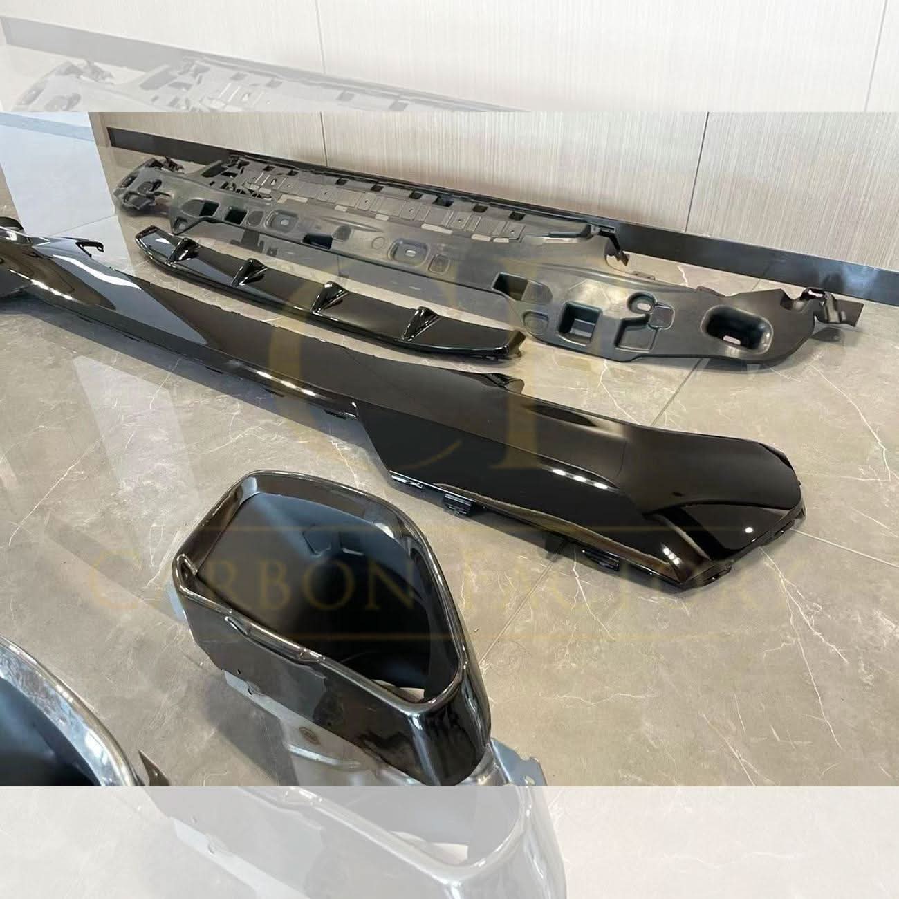 440 Style Gloss Black Rear Diffuser with Exhaust Tips for BMW 4 Series G22 20-Present - Carbon Factory