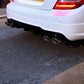 AMG Style Gloss Black Rear Diffuser for Mercedes Benz W204 C Class 12-14 - Carbon Factory