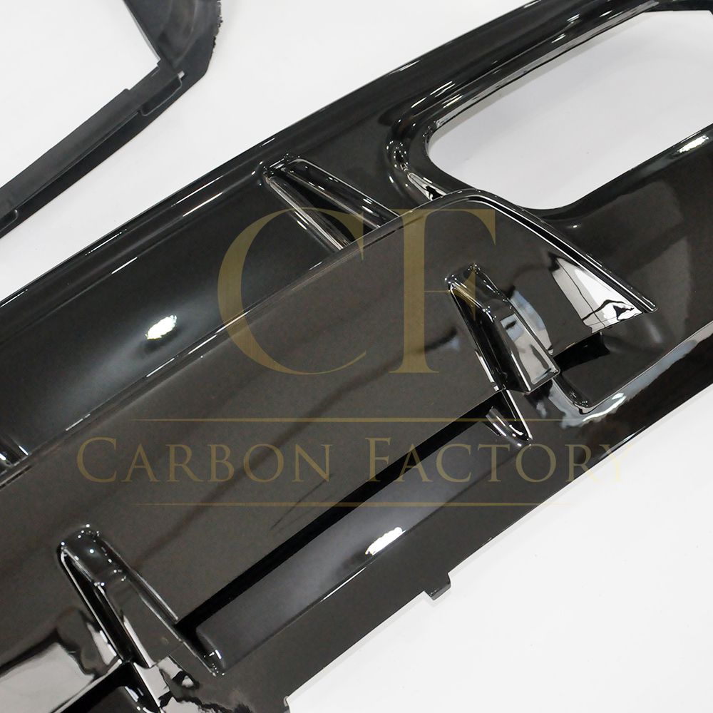 AMG Style Gloss Black Rear Diffuser with Exhaust Tips for Mercedes Benz W176 A Class 13-18 - Carbon Factory