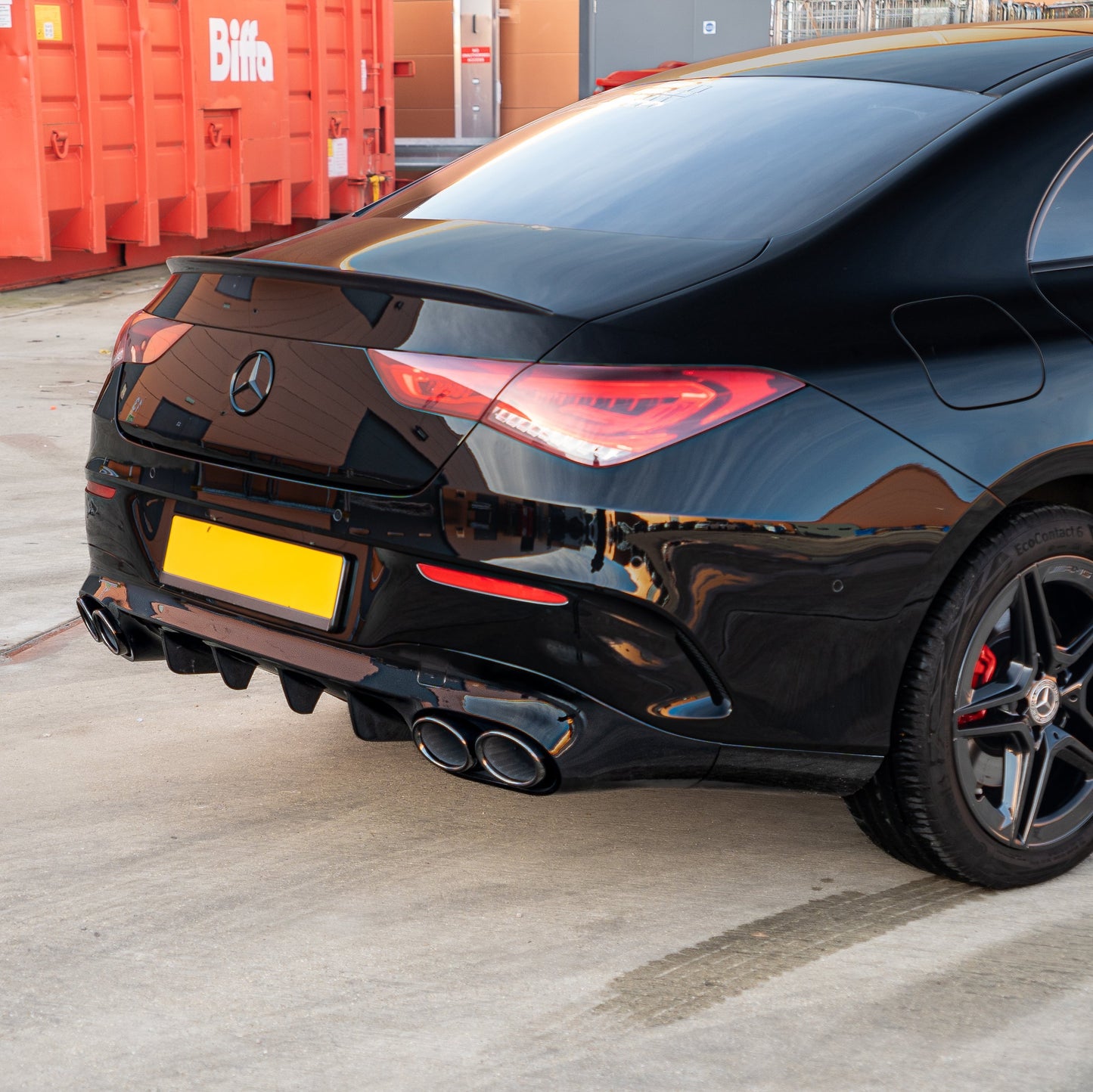 Brabus Style Gloss Black Rear Diffuser & Exhaust Tips for Mercedes Benz W118 CLA 19-Present - Carbon Factory
